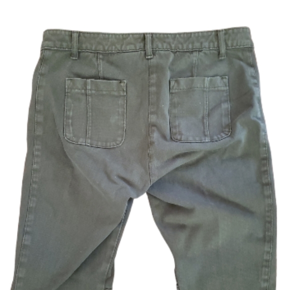 J. Crew Stretch Mid Rise Weathered Green Seam Detailing Skinny Denim Jeans 29 - Picture 8 of 16